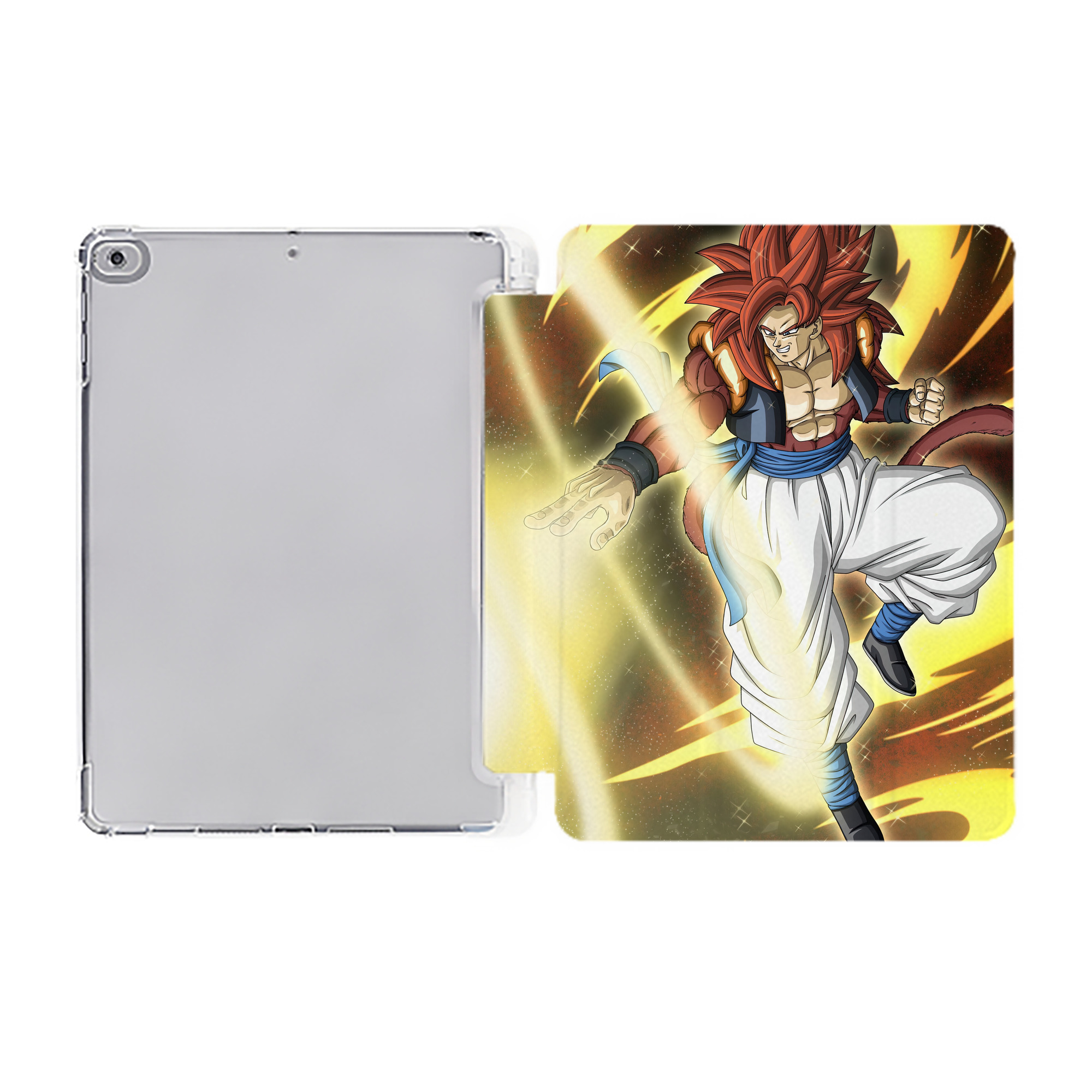 （画像用） ドラゴンボール DRAGON BALL IPad ケース ペン収納付き 三つ折りスタンド PUレザー×シリコン 対応機種9.5/10.5/10.9インチ